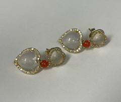 Moonstone and Coral