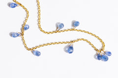 Blue Fairy Wing Neckalce