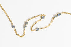 Lantana Station Necklace: Blue