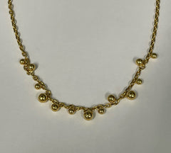 Gold Bead Necklace