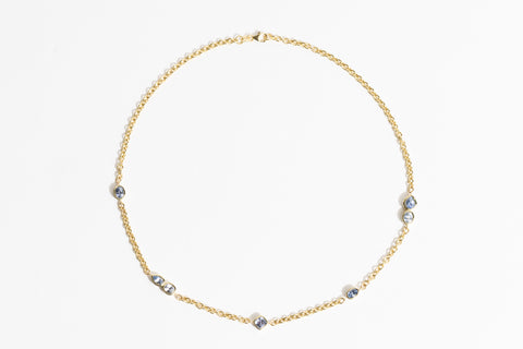 Lantana Station Necklace: Blue