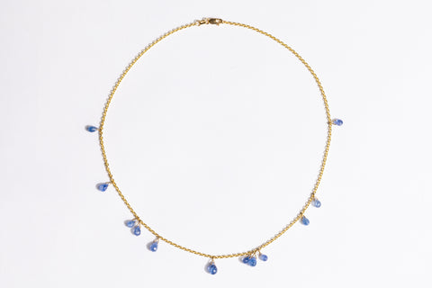 Blue Fairy Wing Neckalce