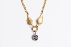 Blue Tuft Necklace