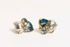 Wildrose Earring, Blue