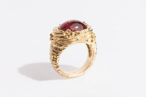 Nest RIng, Pink Tourmaline