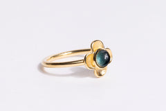 Primrose Stack Ring, Blue Tourmaline