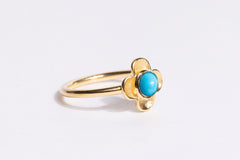 Primrose Stack Ring, Turquoise