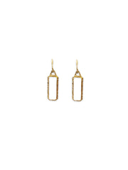 Quartz and Diamond Earrings